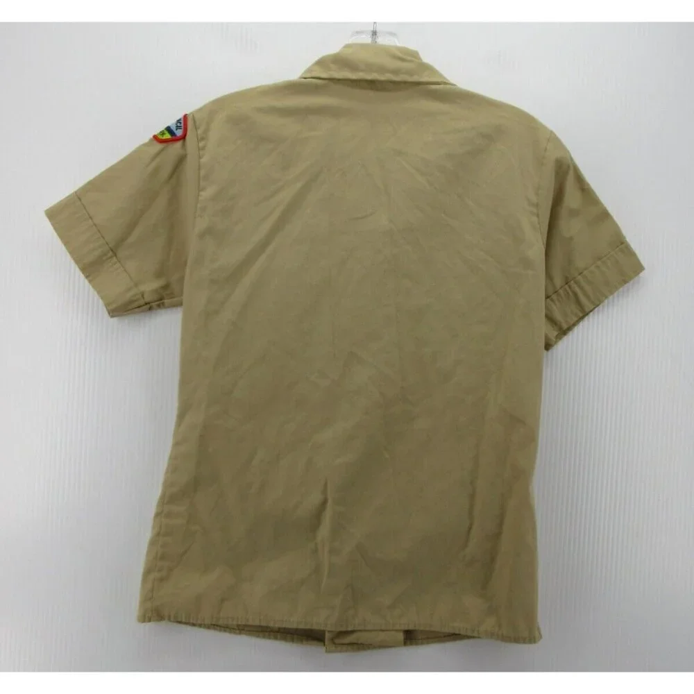 VINTAGE Boy Scouts of America Shirt Boys New York Uniform 1987 80s Patch*